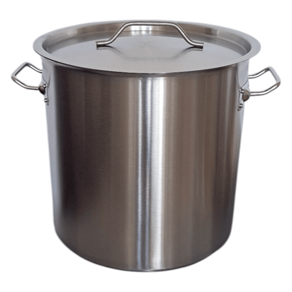 Gryde i rustfrit stål 32,5 cm gastroprot 26L med metallåg