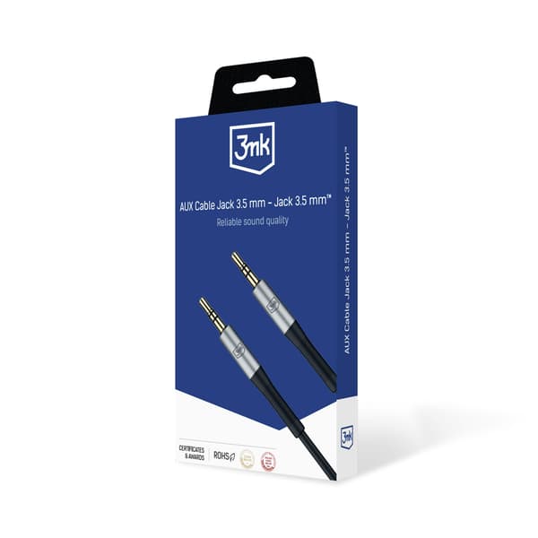 Tilbehør - 3mk AUX-kabel Jack 3,5 mm - Jack 3,5 mm