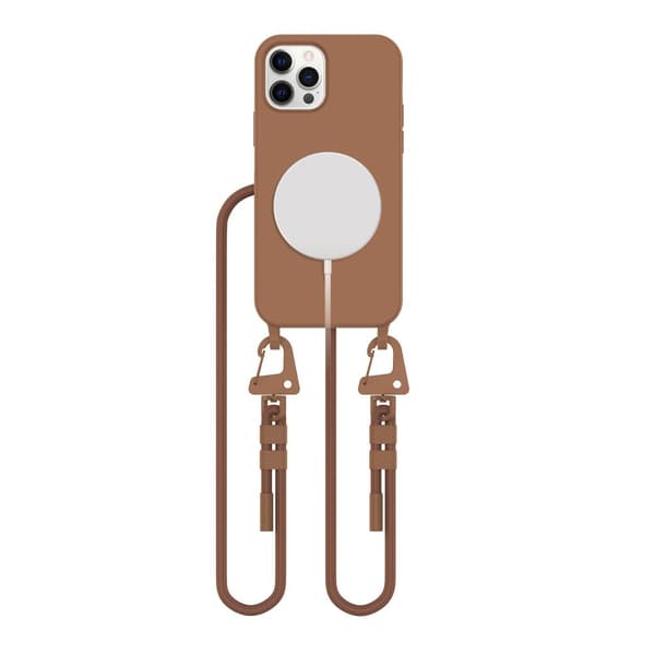 TECH-PROTECT MAGNELHALSBAND MAGSAFE IPHONE 12 / 12 PRO CHOKLADBRUN