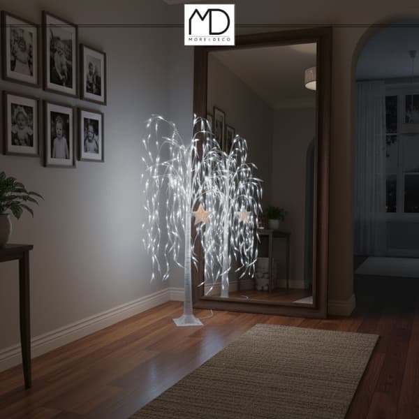 Willow 200 LED juletræslys 150 cm blå