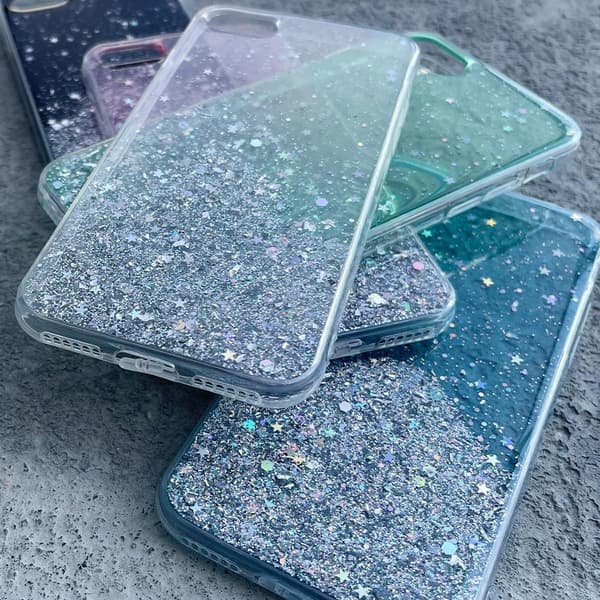 Wozinsky Star Glitter Shiny Cover med Glitter til iPhone 12 Pro Max, Sort
