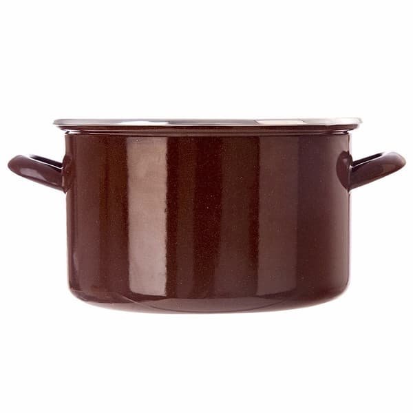BRUN emaljkruka 22 cm, 4 l