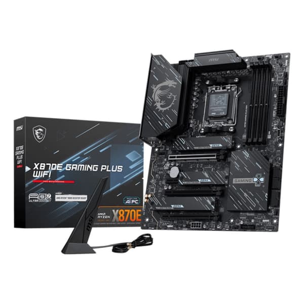 MSI X870E GAMING PLUS WIFI bundkort, AMD Ryzen understøttelse