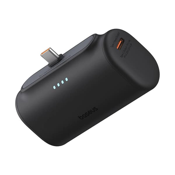 Baseus Compact Power Bank 5000mAh, 20W, USB-C (musta)