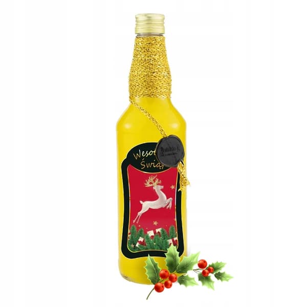10x premium Monopol 500ml julflaskor för likörer