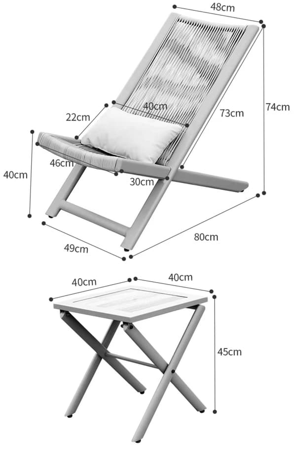 CHILL TOFFI utemöbler, solstolar och bord