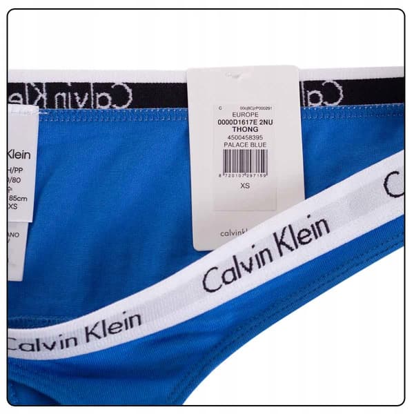 CALVIN KLEIN DAMBLÅ STRINGTROSOR MED LOGOTYP S 0Z4A5_C* TIA