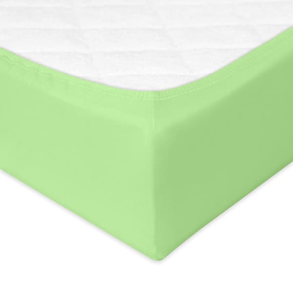 Jersey-stræklagen 70x140x10 PREMIUM Lime