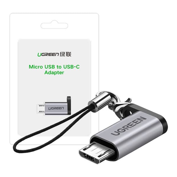 UGREEN US282 USB-C til Micro USB-adapter (grå)