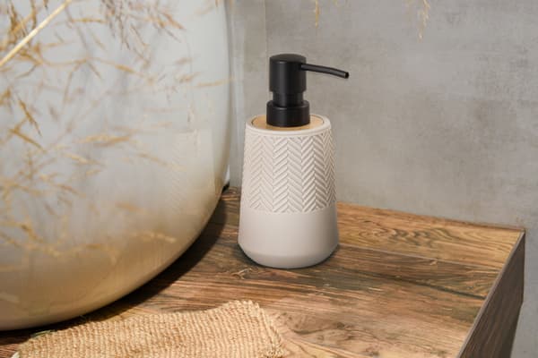 Sæbedispenser 250 ml AWD INTERIØR 1970 Hermosa beige sort bambus