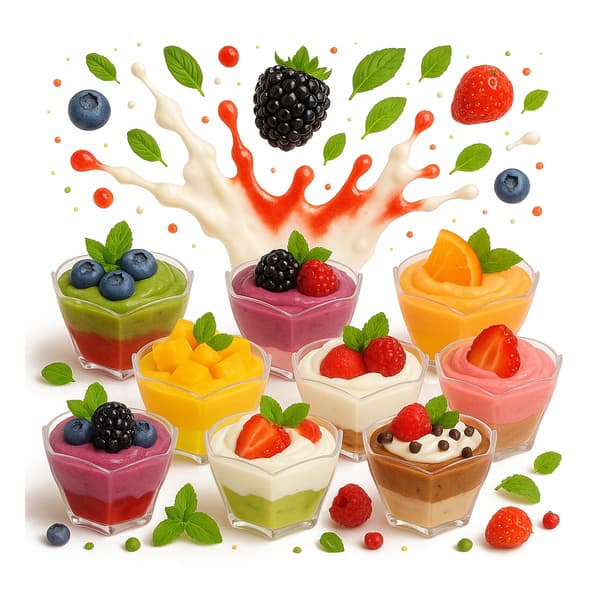 KOPPER OG BEHOLDERE TIL DESSERTER 90 ml 24 stk. QUEEN-kop til snacks