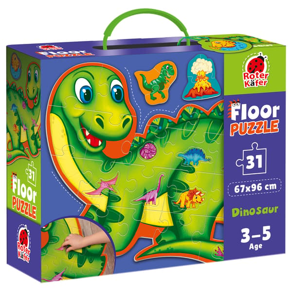 Roter Kafer Dinosaurier Golvpussel För Barn