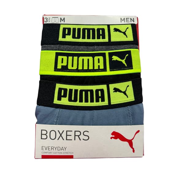 Herre boxershorts Puma BASIC PLACED LOGO ELASTIC 3-PAK 93554806 r S