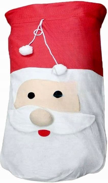 Stor julklappspåse med jultomte 90 cm