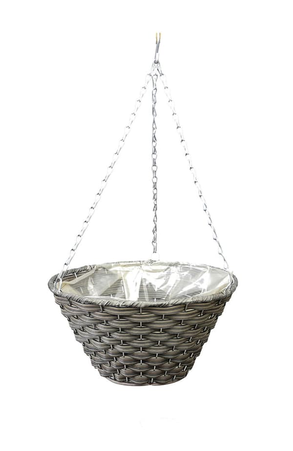 Set med ampelkorgar, technorattan blomkruka 21B035 PE x 5 st