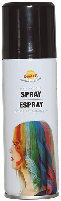 Vaskbar hårfarvespray SORT 125ml