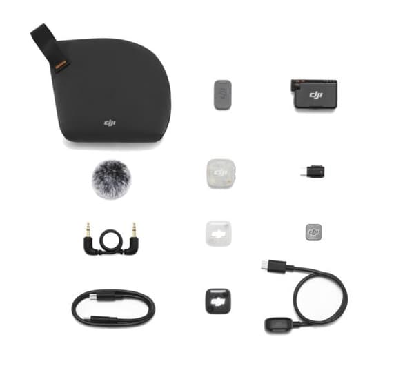 DJI Mic Mini 2S Trådlöst Mikrofonsystem (1 TX + 1 RX) Svart