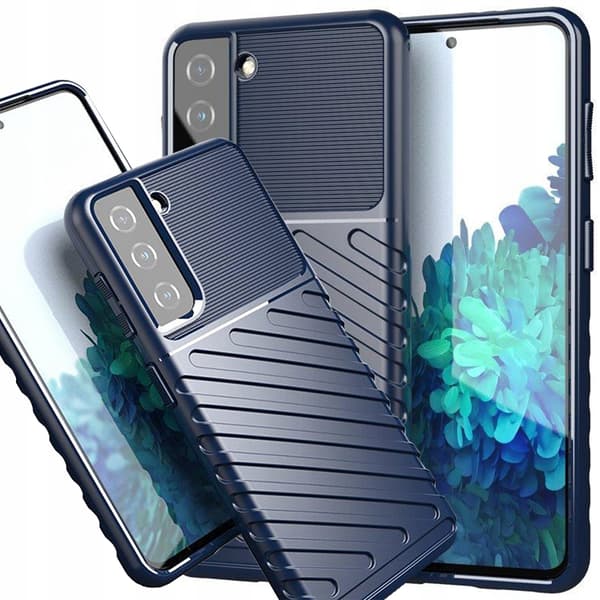 Thunder Case Samsung Galaxy A14 5G silikonskydd blått
