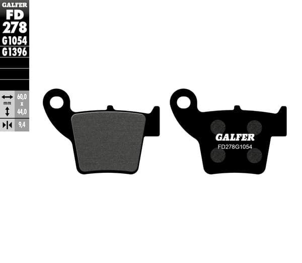 Galfer KH346 jarrupalat puolijalousmetallia