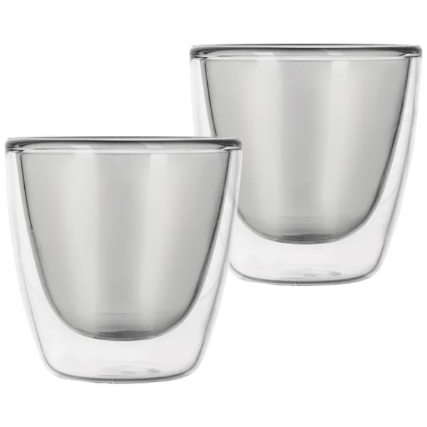 Dubbelväggiga termoglas för espresso DOUBLE 90 ml 2 st