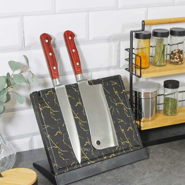 MAGNETISK BLOK KNIVSTATIV MED SLIPPER 3772