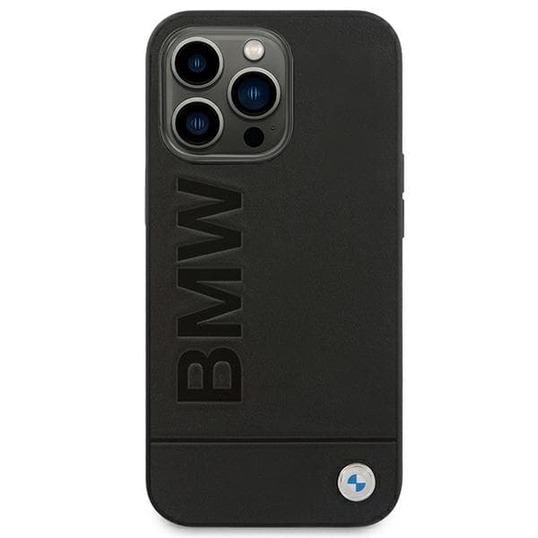 BMW BMHCP14LSLLBK iPhone 14 Pro 6.1 Etui Sort Læder Stempel