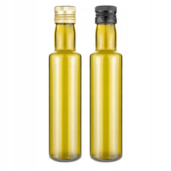 50x DORICA OLIVE 250ml flaskor med dispenser, mörkt glas