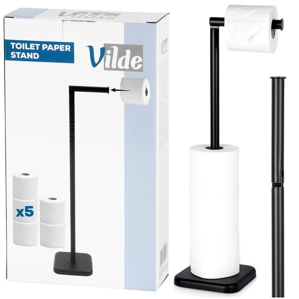 WC-paperin teline musta 56 cm