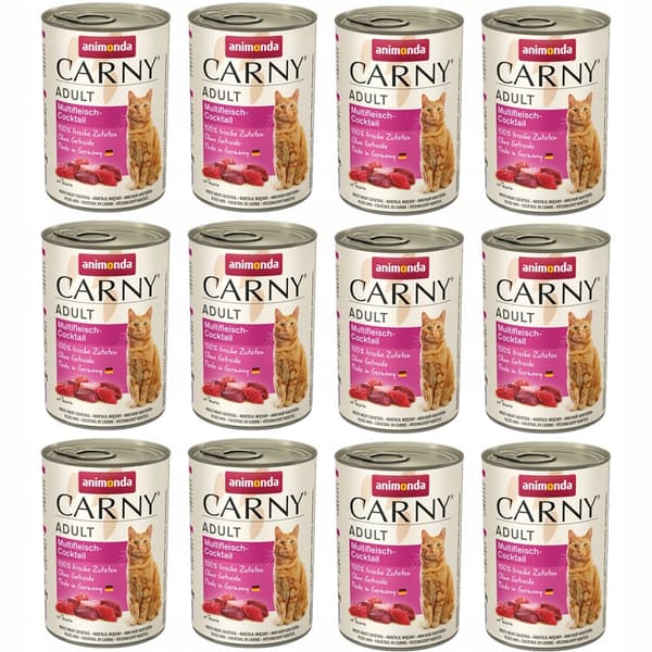 Animonda Carny våtfoder för vuxna katter 12x400g