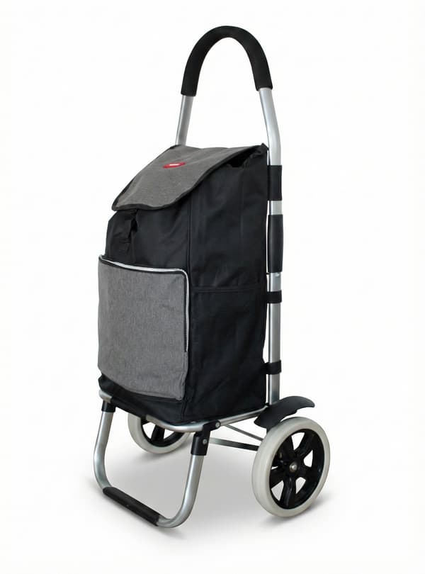 Trolley ST300 sort indkøbsvogn