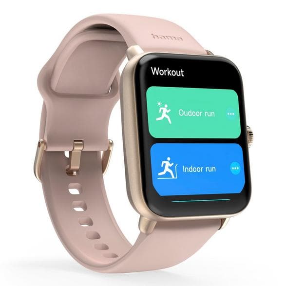 HAMA 6010 GPS Smartwatch Rektangulær Rosaguld