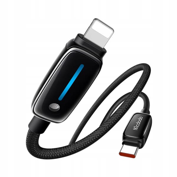 MCDODO Laddkabel USB-C för iPhone Blixtsnabb Laddning 1M LED