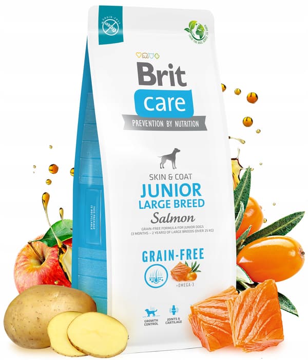 Brit Care Spannmålsfritt Junior Stort torrfoder 12 kg