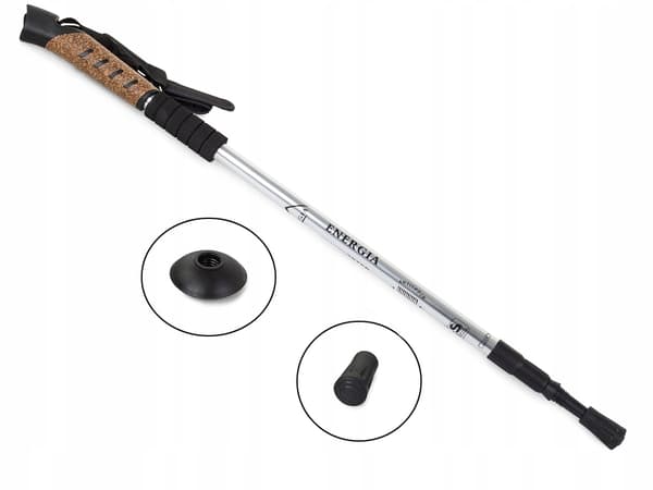 Nordisk kävelysauva hopea 60 cm