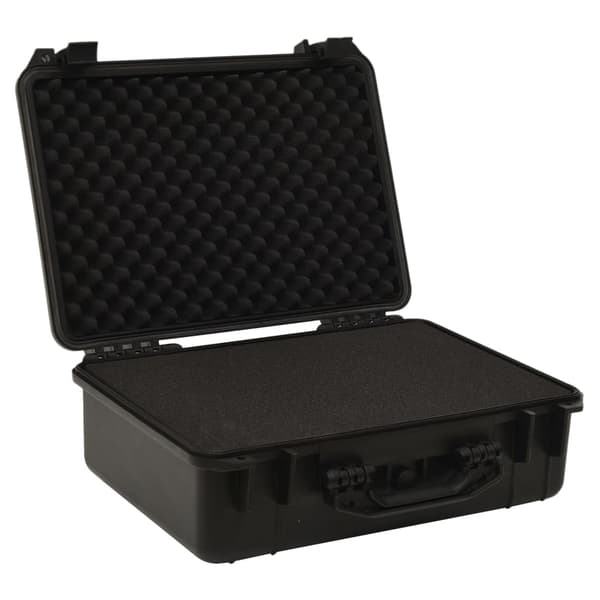 vidaXL Flightcase, svart, 47x36x18 cm, PP