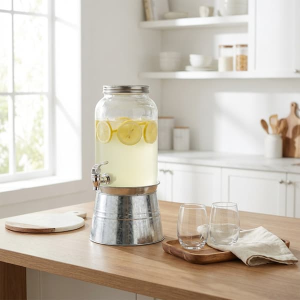 Drikkebeholder med hane og stativ 3,2 l