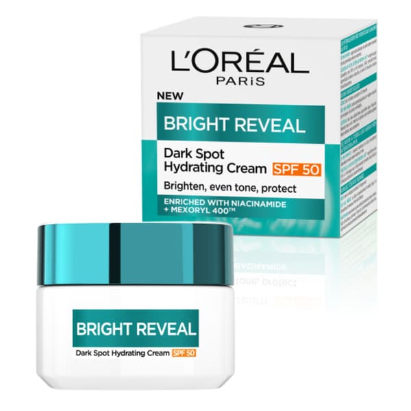 L'Oréal Bright Reveal fugtighedscreme mod misfarvning SPF50 50 ml