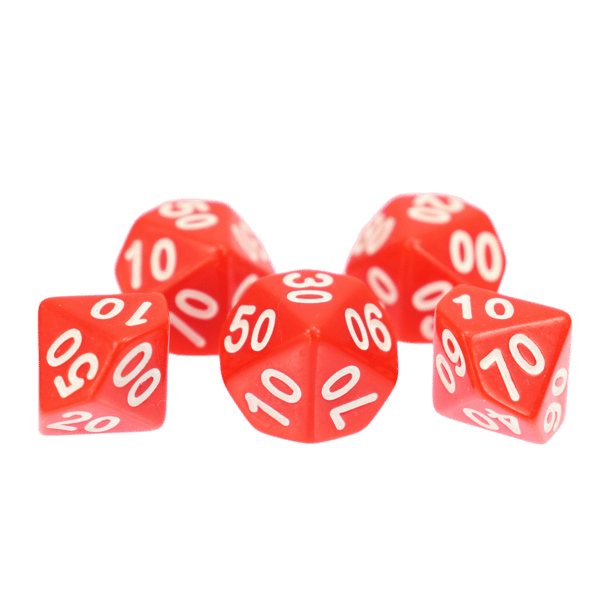 RPG Natklub Terninger Sæt med 7 Metal Terninger