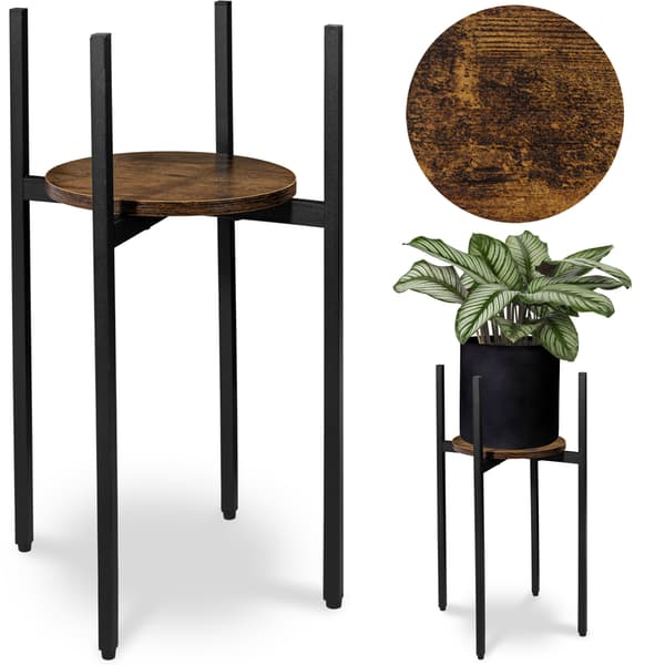Torre Rustic loft stående blomställning 60 cm svart