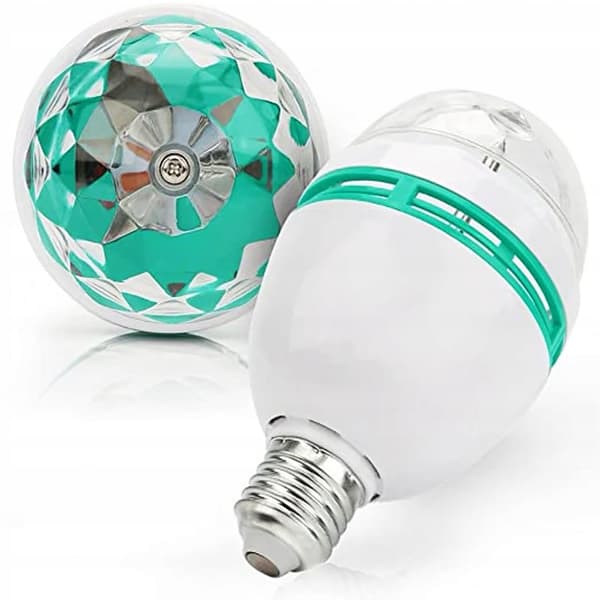 DISKOLAMPA ROTARY E27 RGB DISCO BALL