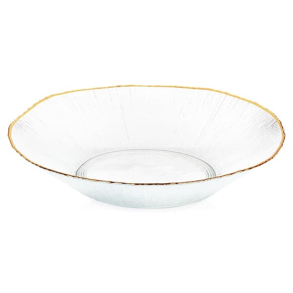 Glaskål salatskål gylden 29,5 cm 1,6 l
