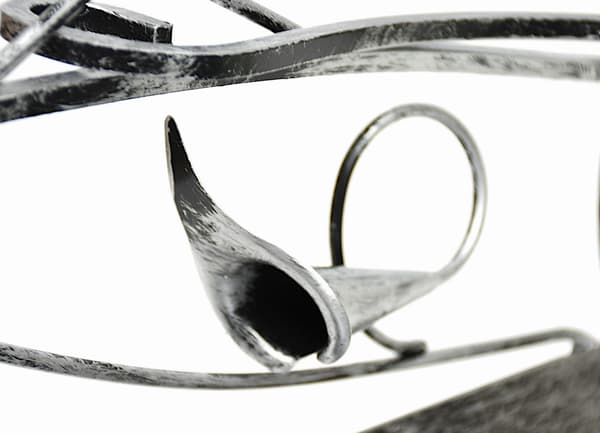 Vedkorg för öppen spis dk 865 silver