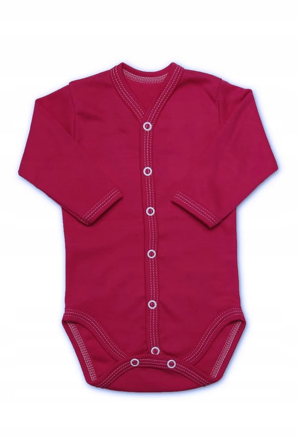 Babydräkt 62 långärmad amarant