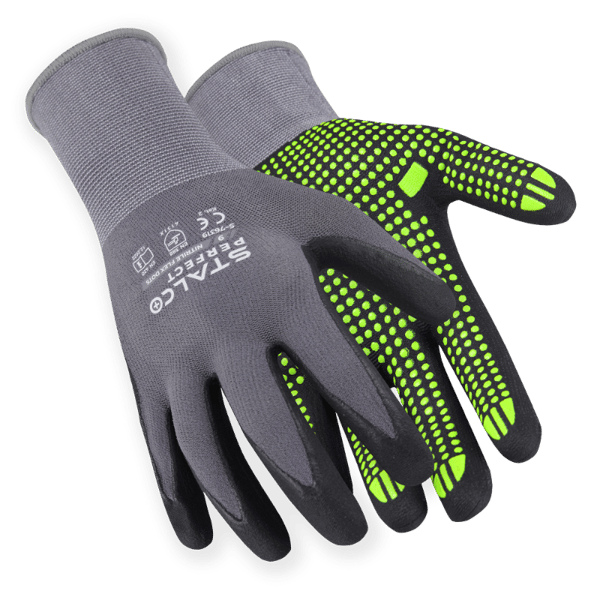 Nylon arbetshandskar NITRIL FLEX DOTS 9” SALCO PERFEKTA PROFESSIONELLA!