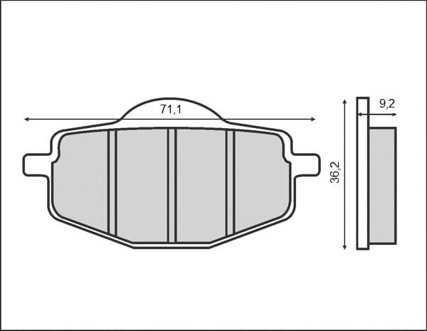 Brenta bremseklodser KH101 (organiske)