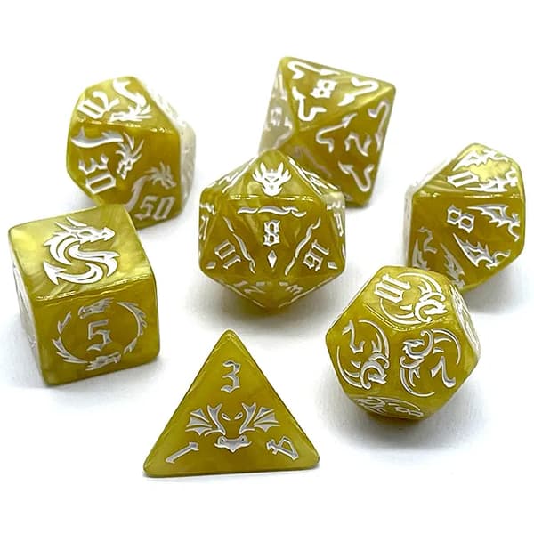 Erebus RPG-tärningar - Gud av mörkrets set med 7 tärningar