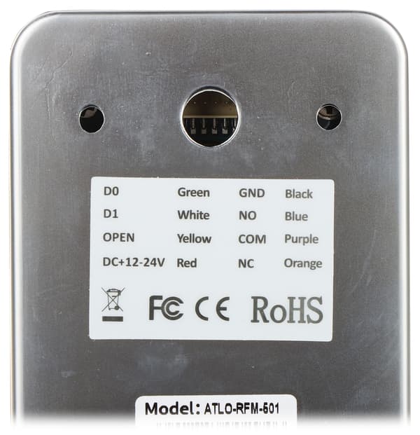 FINGERAVTRYCKSLÄSARE + RFID ATLO-RFM-501