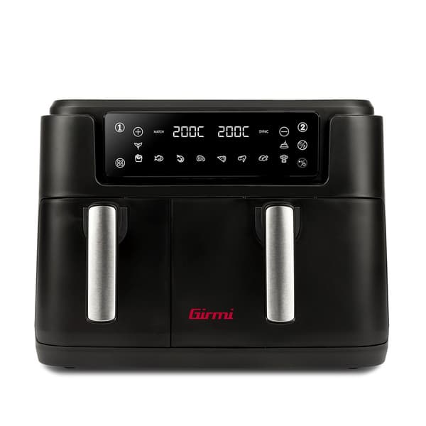 Girmi FG26 airfryer, 9 l, sort, dobbeltkammer