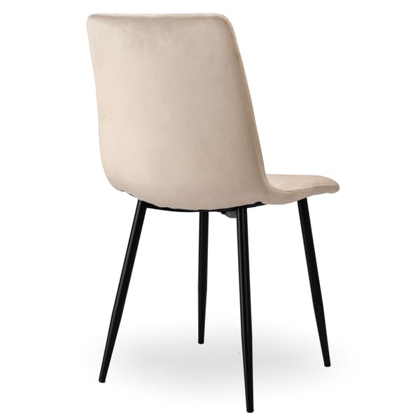 Dexter beige sammetsklädd fåtölj