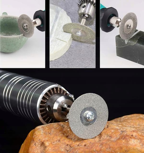 Sett av 10 diamantskivor 30 mm Dremel-typ för skärning och slipning
